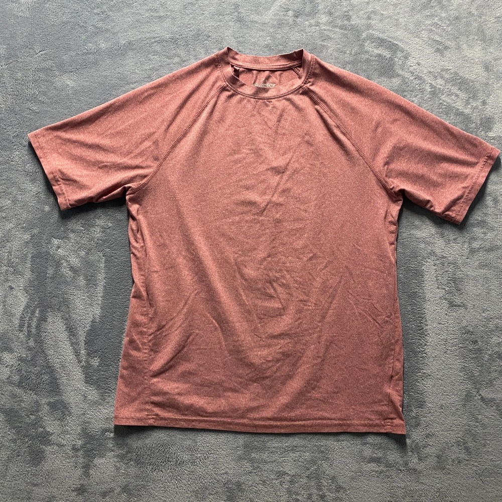 Glacier Performance Mens Small Short Sleeve Active Shirt Clay Heather 1408440